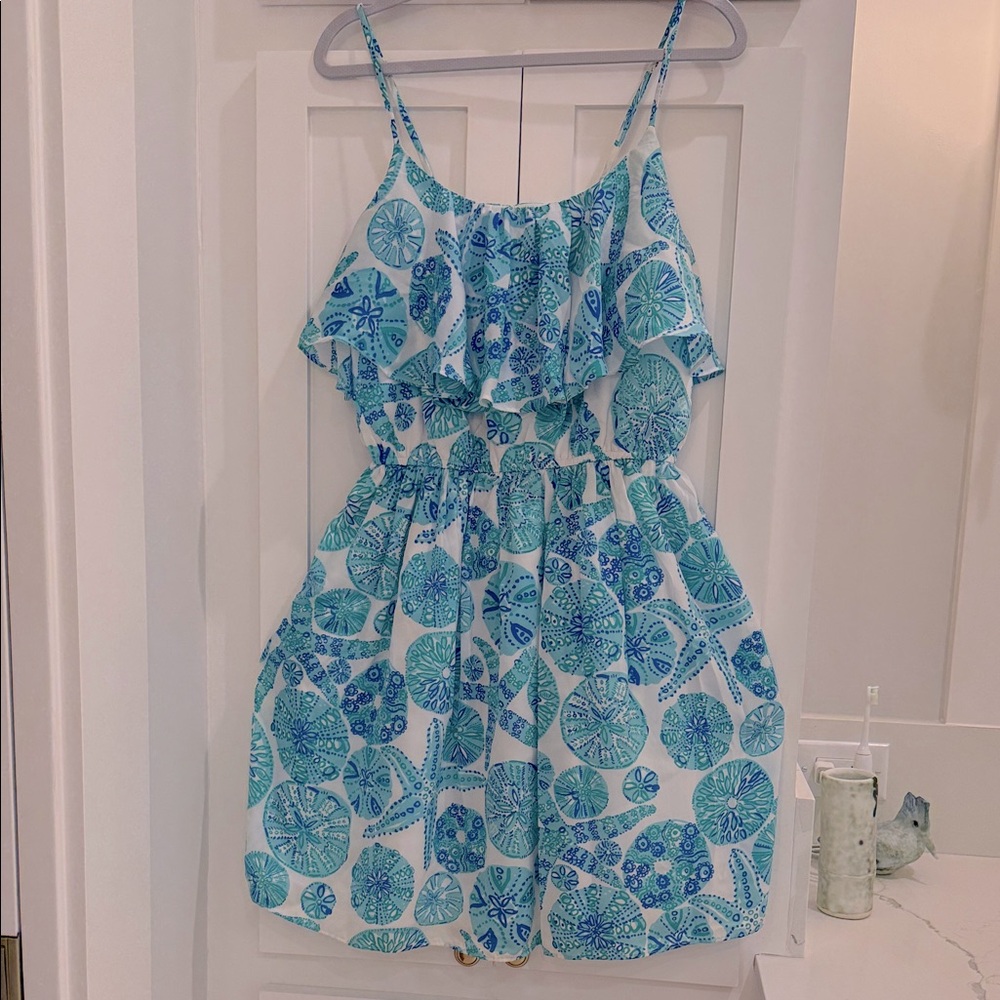 Lilly Pulitzer for Target Blue/Teal/White Seashell Print Dress